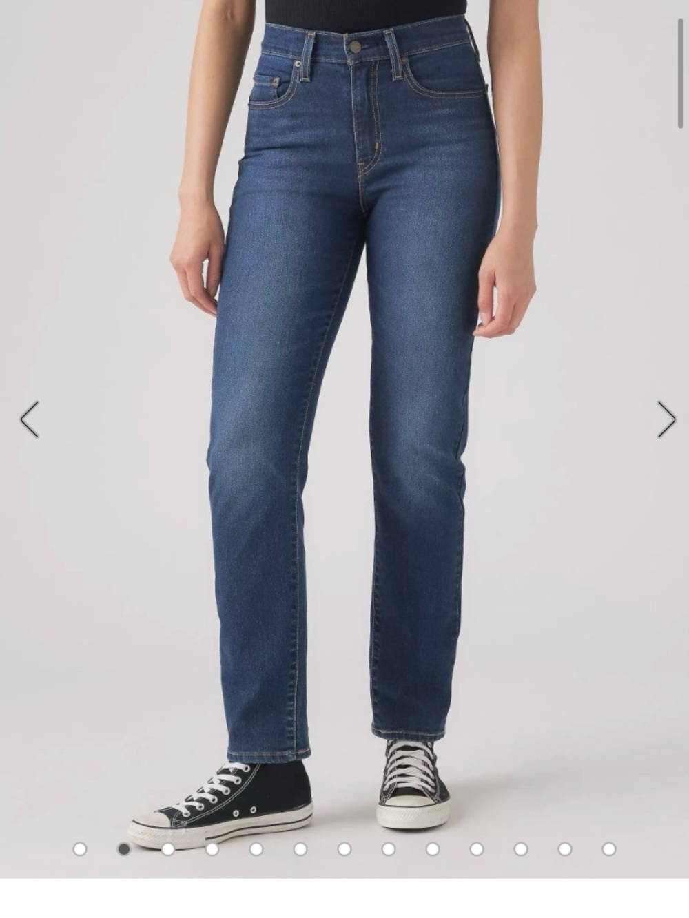 Levi's 724 Straight Leg Jeans in Dark Blue Wash